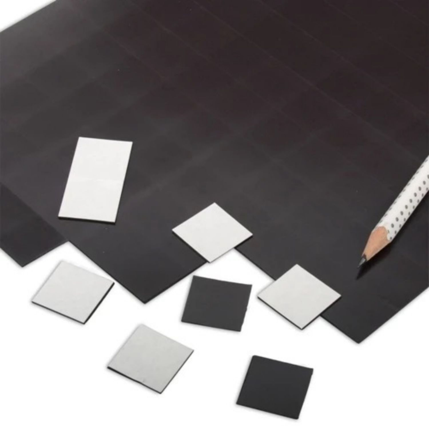 Magnetplättchen selbstklebend, quadratisch, 10x10x1 mm