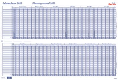 Der optimale Karton-Jahresplaner von Januar bis Dezember 2026
