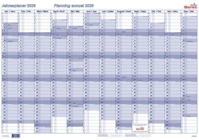 Karton-Jahresplaner von Januar bis Dezember 2026 Karton-Jahresplaner von Januar bis Dezember 2026