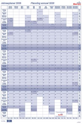 Der übersichtliche Hochformatplaner Januar bis Dezember 2026