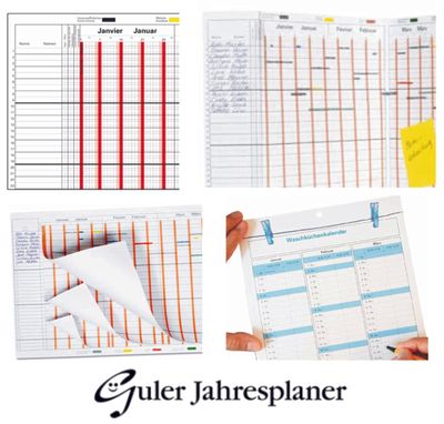 Jahres-, Quartals- &amp; Waschküchenplaner