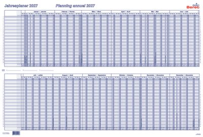 Der optimale Karton-Jahresplaner von Januar bis Dezember 2027