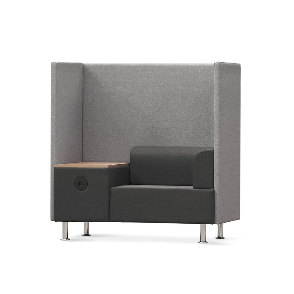 SOFT SEATING Einzelsitz mit Tisch - 125x129x68cm