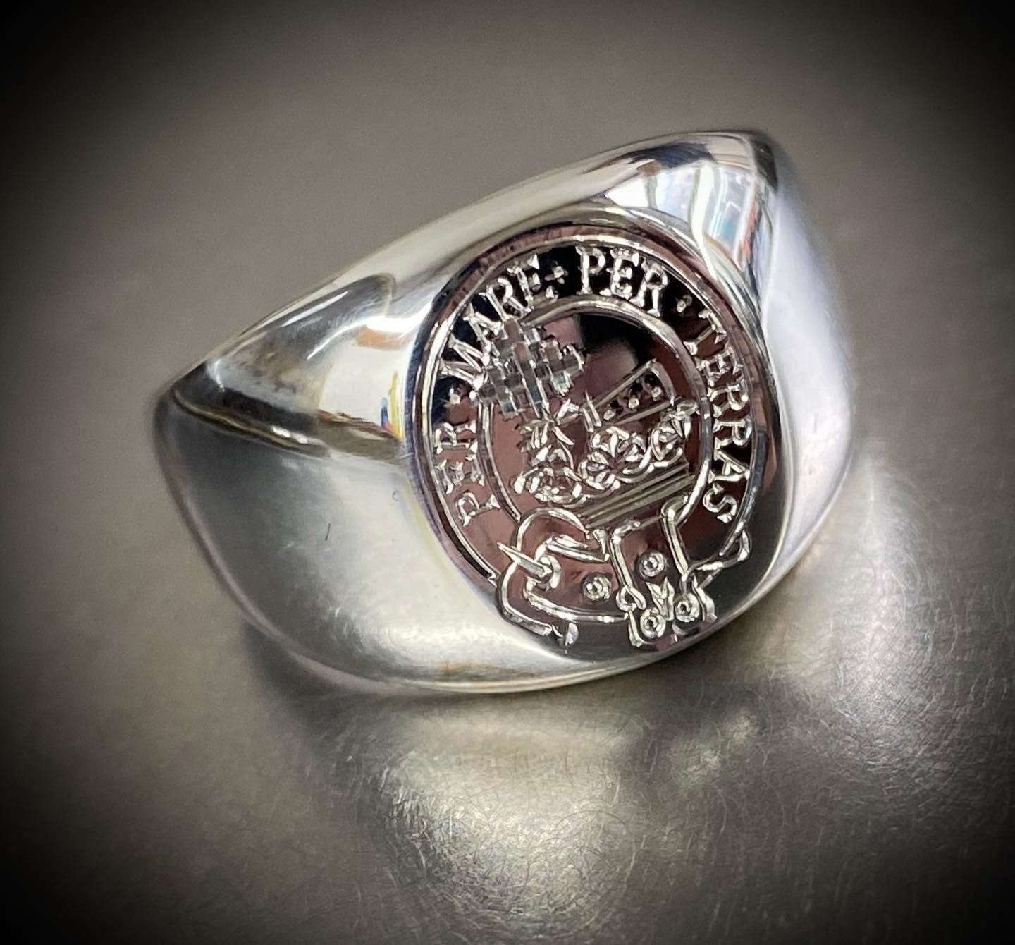 Clan Crest Engraved Signet Ring