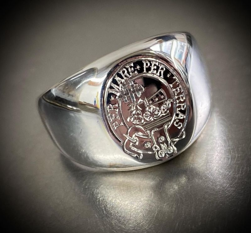 Clan Crest Engraved Signet Ring