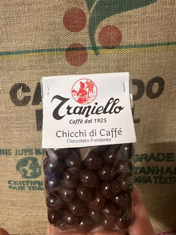 CHICCHI DI CAFFE' ricoperti di cioccolato - 120g