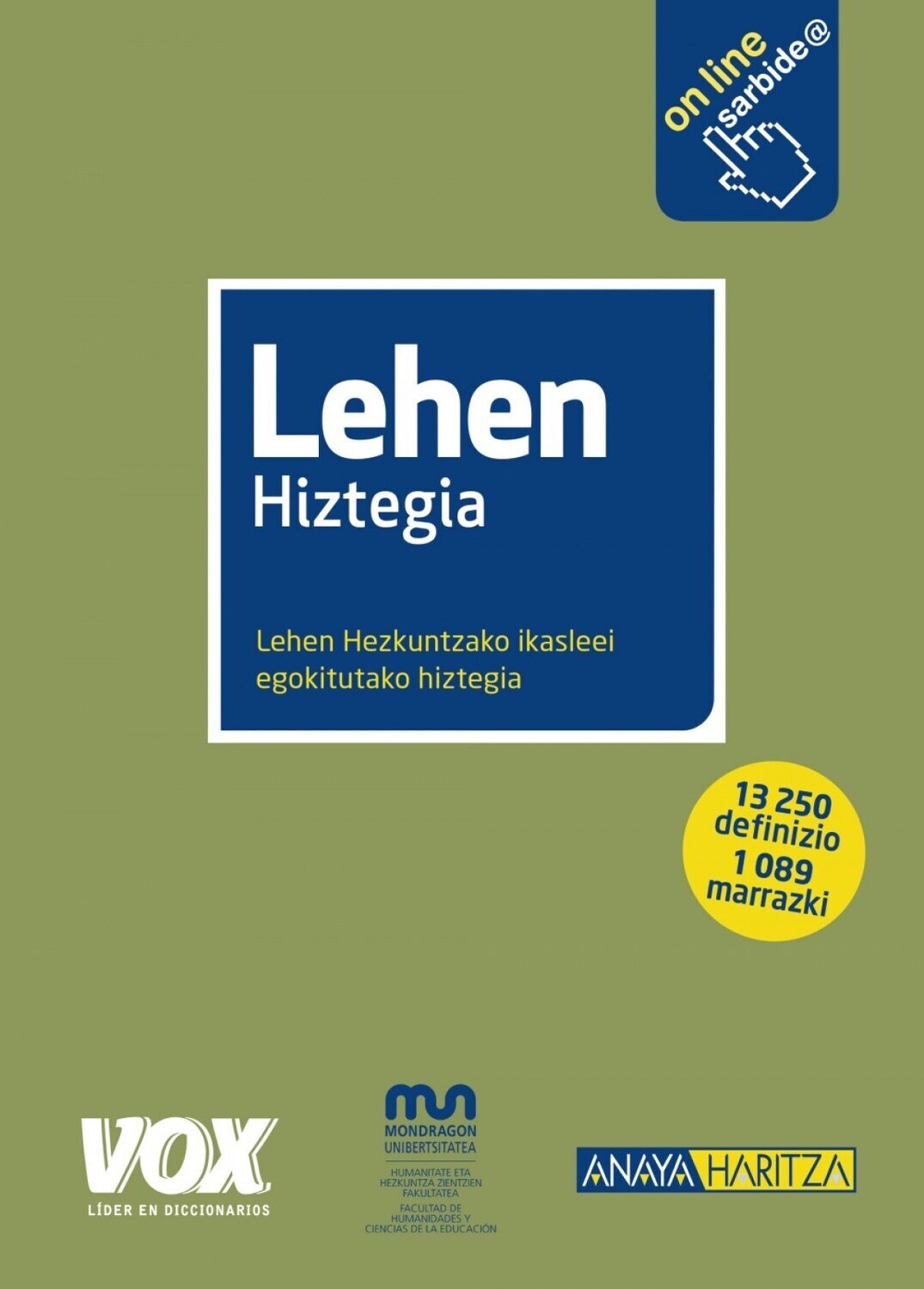 DICCIONARIO LEHEN HIZTEGIA