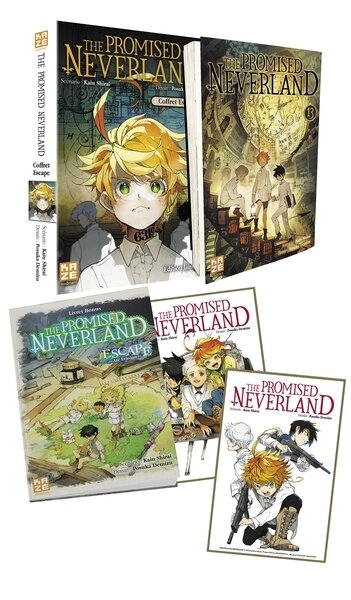 The promised neverland t.13 ; escape (edition collector ; coffret)