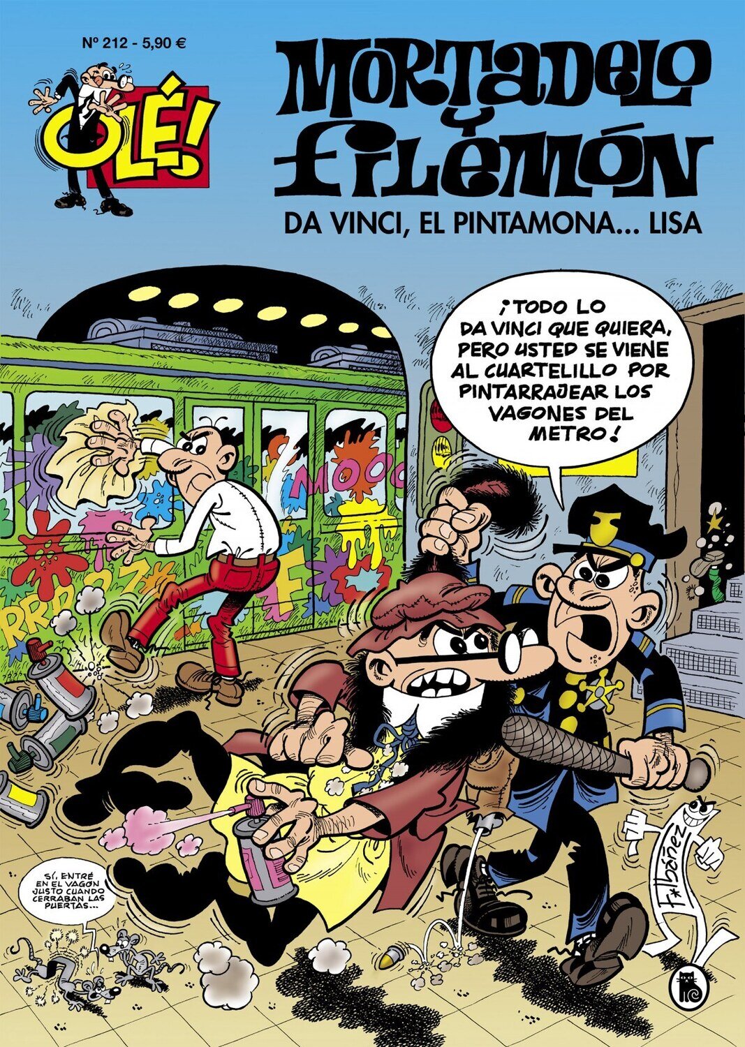 Da Vinci, El Pintamona... Lisa (Ole! Mortadelo 212)