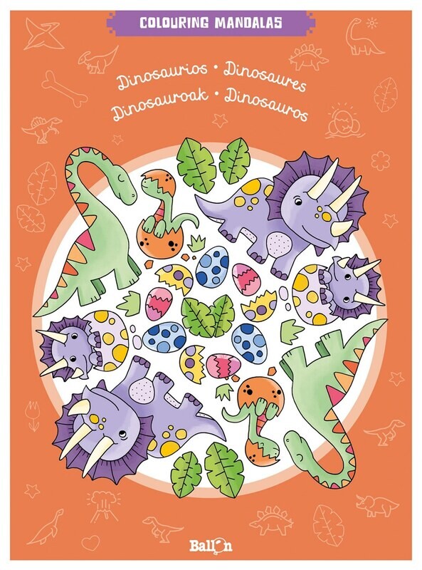 Colouring mandalas  - Dinosauros