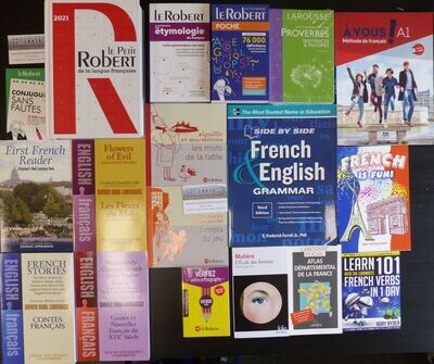 BUNDLE 20 : French Parallel Readers and dictionaries