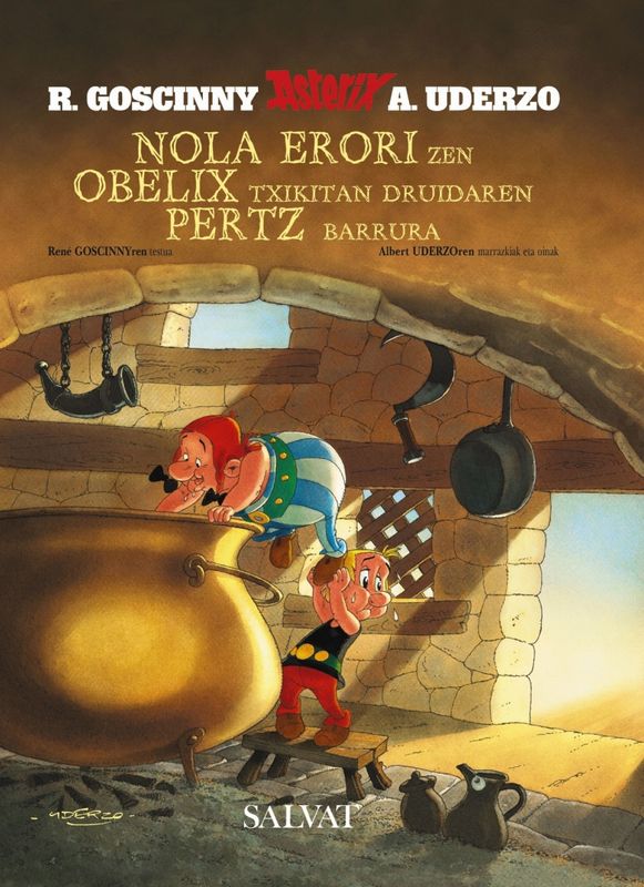 Nola erori zen Obelix txikitan druidaren pertz barrura (Basque)