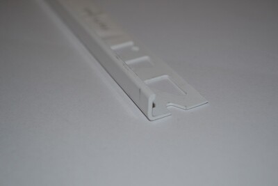 Winkelprofil Alu weiß Höhe 8 mm
