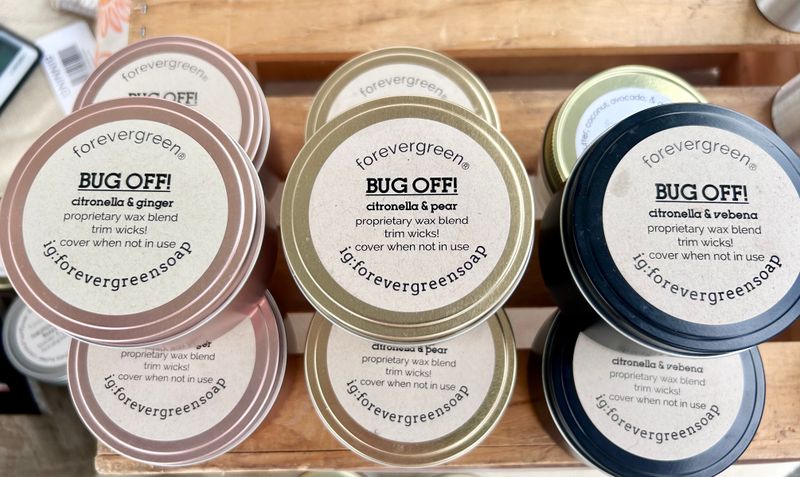 Bug Off Candle Tins