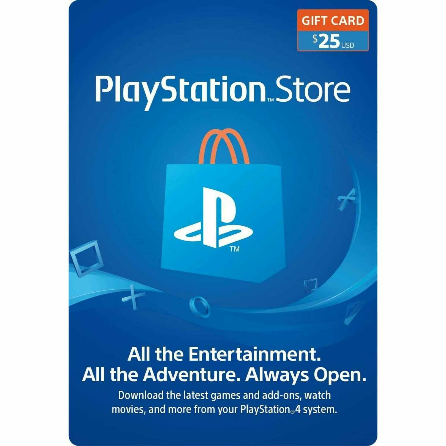 PlayStation Store Gift Card $25