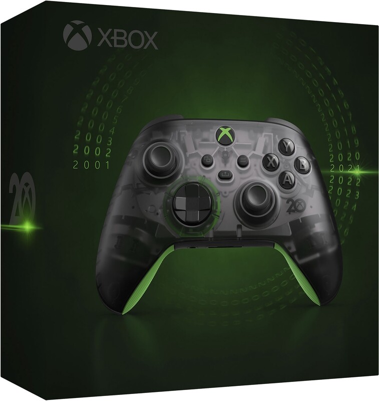 Microsoft - Xbox Wirless Controller for Xbox Series X, Xbox Series S, and Xbox One, Windows Devices (Latest Model) - 20th Anniversary Special Edition
