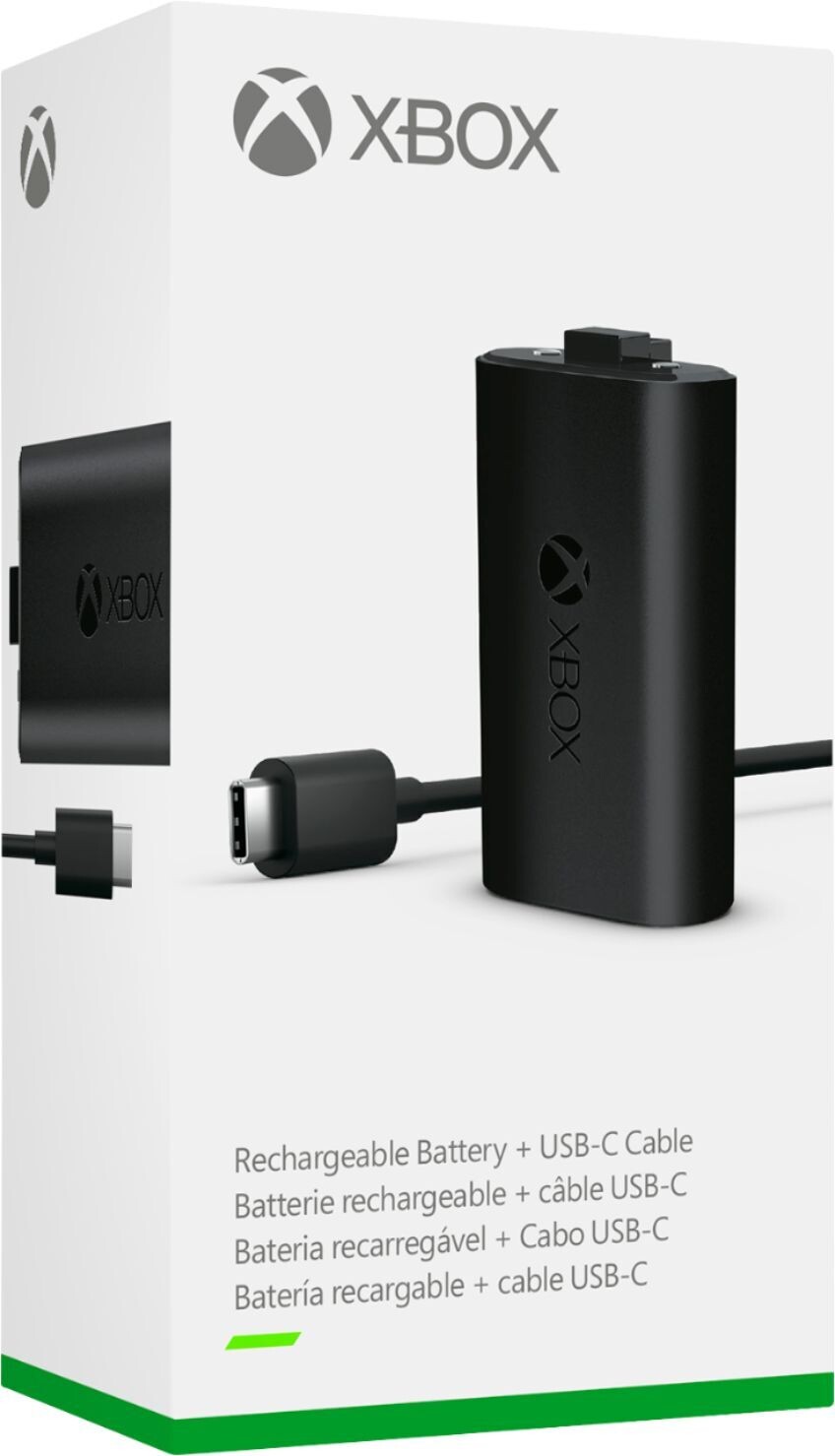 Microsoft - Rechargeable Battery + USB-C Cable for Xbox Series X and Xbox Series S - Black