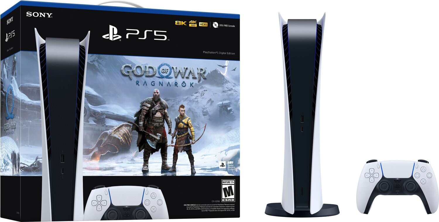 PlayStation 5 Digital Edition – God of War Ragnarök Bundle