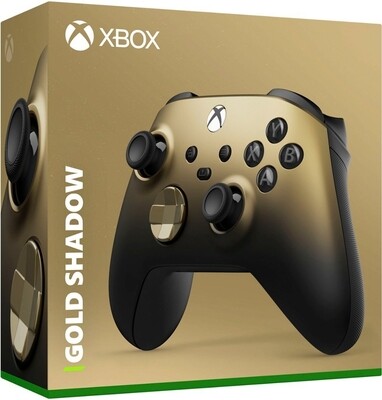 Microsoft - Xbox Wireless Controller for Xbox Series X, Xbox Series S, Xbox One, Windows Devices - Gold Shadow Special Edition