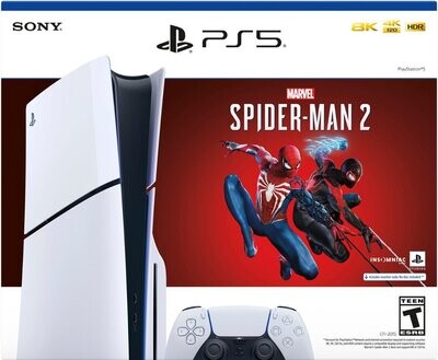 Sony - PlayStation 5 Slim Console – Marvel&#39;s Spider-Man 2 Bundle (Full Game Download Included) - White