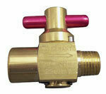 Ball Valve, Brass 3000 PSI, 1/4" MXF