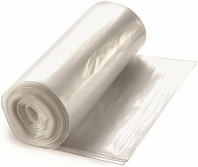 3.8 Mil  Clear Trash Bags 33" x 50" | Roll of 100