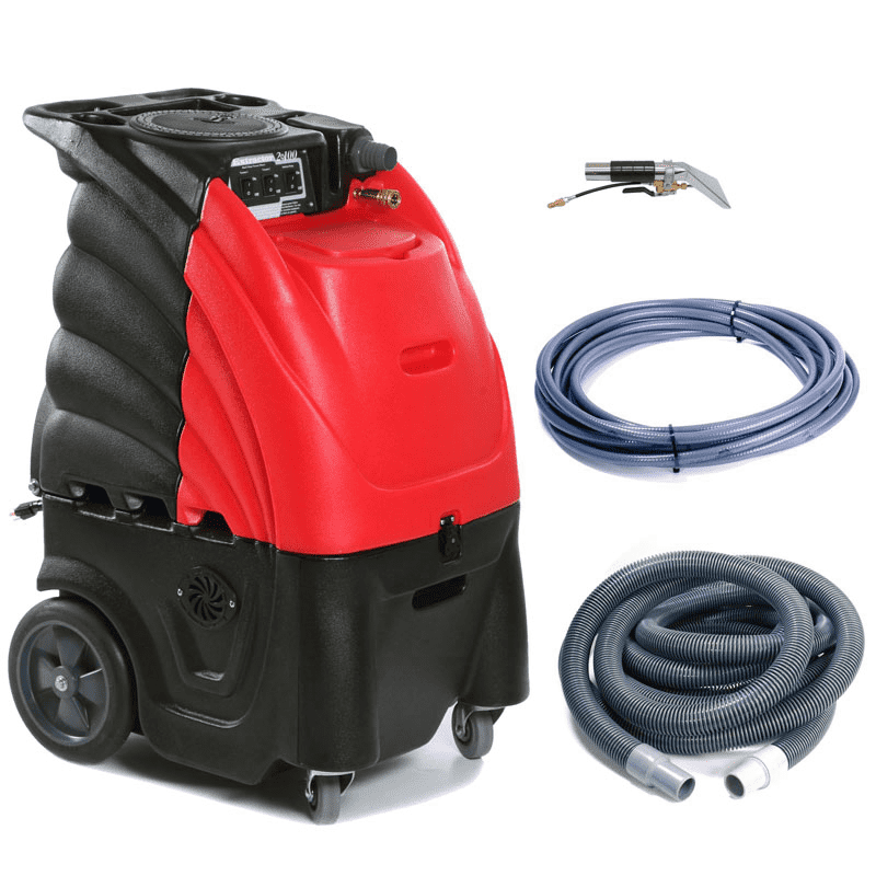 12 Gallon Indy 100 w/ Heat-includes hoses and 4' Stainless Steel Upholstery Tool (Red)
