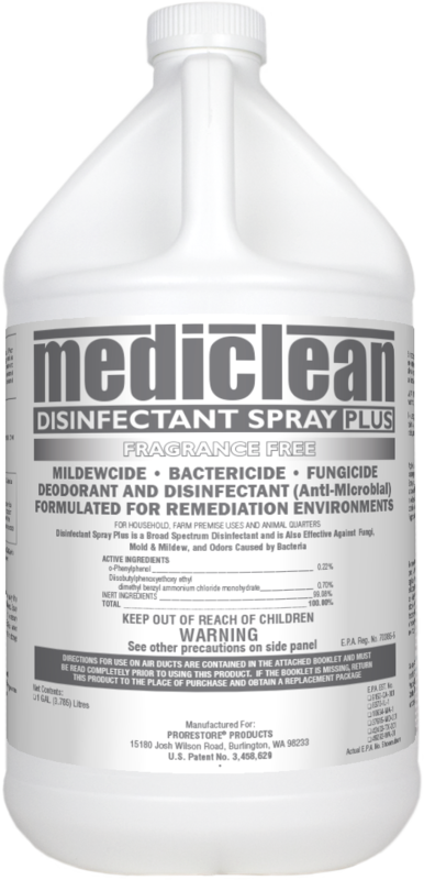 MediClean (Microban) Disinfectant Fragrance Free (GL) | Antimicrobial