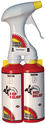 Red Relief Dual Chamber Sprayer (Empty) by CTI Pro's Choice | Metered Red Relief Sprayer