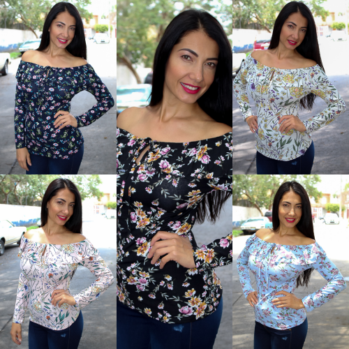 blusas campesinas floreadas