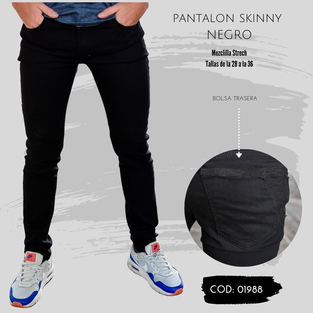 Pantalon para caballero Corte Skinny Modelo 01988