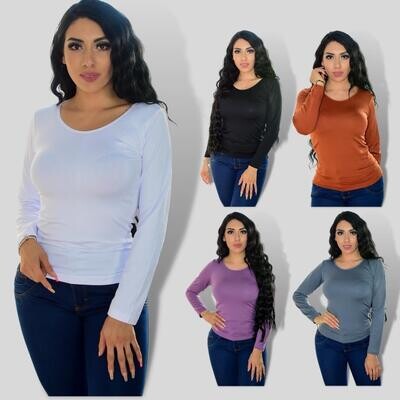 Paquete de 10 Blusa termica manga larga Modelo 57428-10 Paquete de 10 Blusa termica manga larga Modelo 57428-10