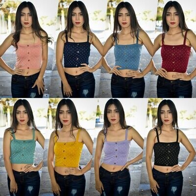 Paquete de 10 crop top-01206 Paquete de 10 crop top-01206