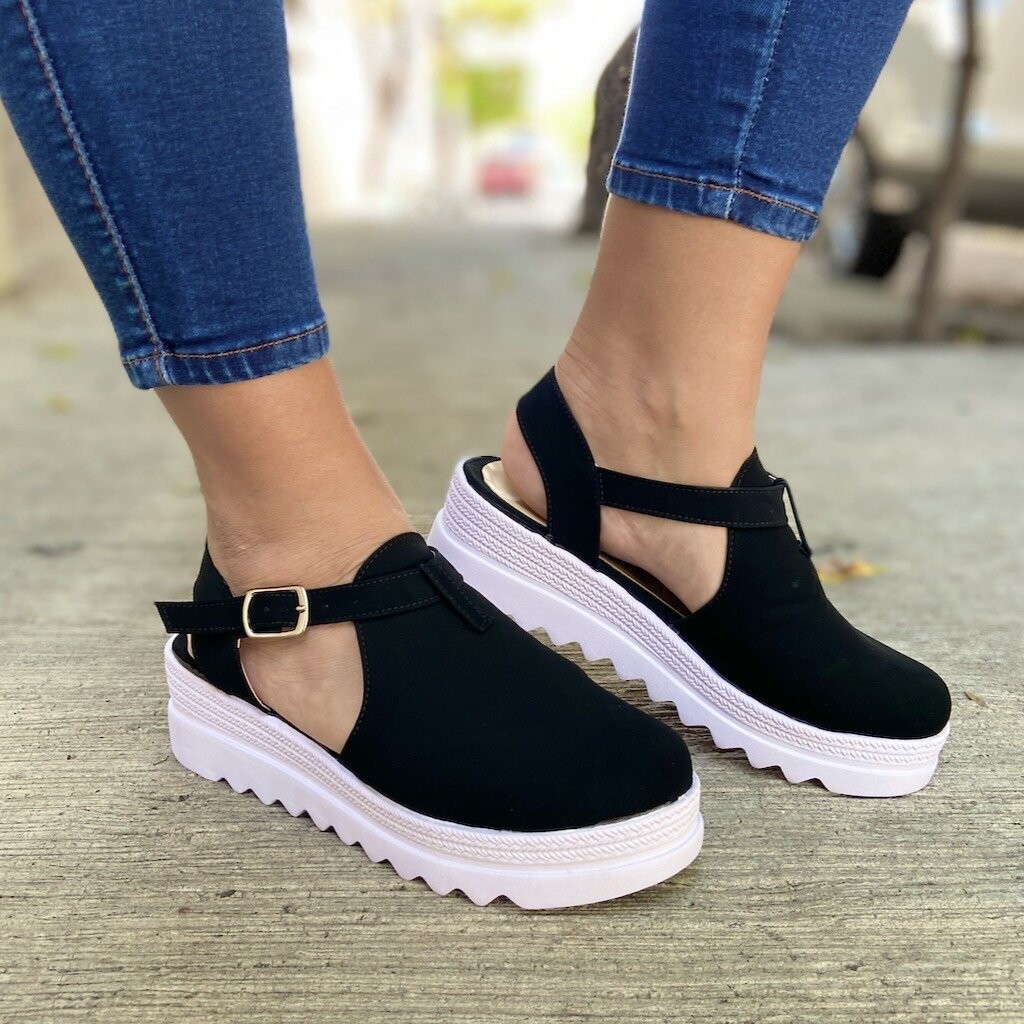 Zapato media plataforma 1426-Negro
