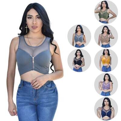 Crop Top Transparencia Fresco Crop Top Transparencia Fresco