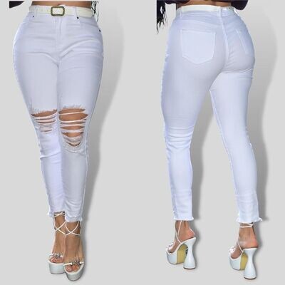 Pantalón Skinny Blanco Importado de alta calidad Pantalón Skinny Blanco Importado de alta calidad