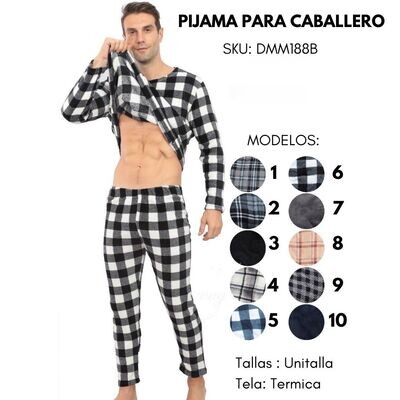 Paquete de 10 Conjuntos de Pijama para Caballero Paquete de 10 Conjuntos de Pijama para Caballero
