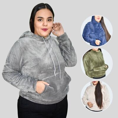 Sudadera de Peluche para Dama - Comodidad y Estilo en Uno Sudadera de Peluche para Dama - Comodidad y Estilo en Uno