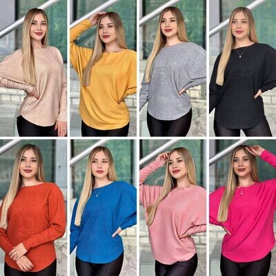 Blusa/Suéter Manga Mariposa - Estilo Elegante y Cómodo Blusa/Suéter Manga Mariposa - Estilo Elegante y Cómodo