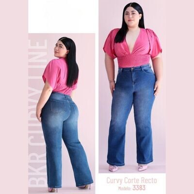 Pantalón Curvy: Elegancia y Comodidad en Corte Recto Pantalón Curvy: Elegancia y Comodidad en Corte Recto