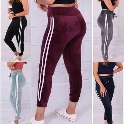 Leggings de terciopelo con lineas Leggings de terciopelo con lineas
