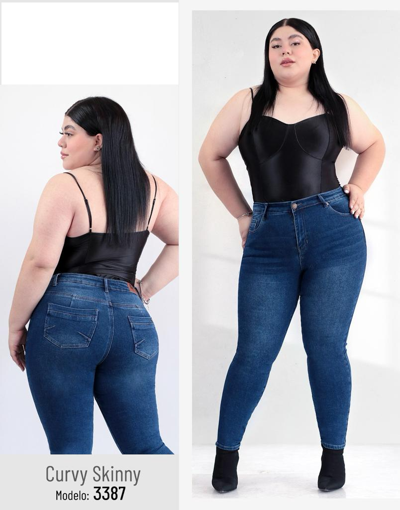 Pantalón Skinny Curvy - Comodidad y Estilo en Tallas Especiales