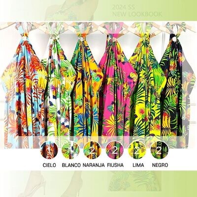 Paquete Exclusivo de 10 Maxi Vestidos Floreados para Tiendas y Emprendedores