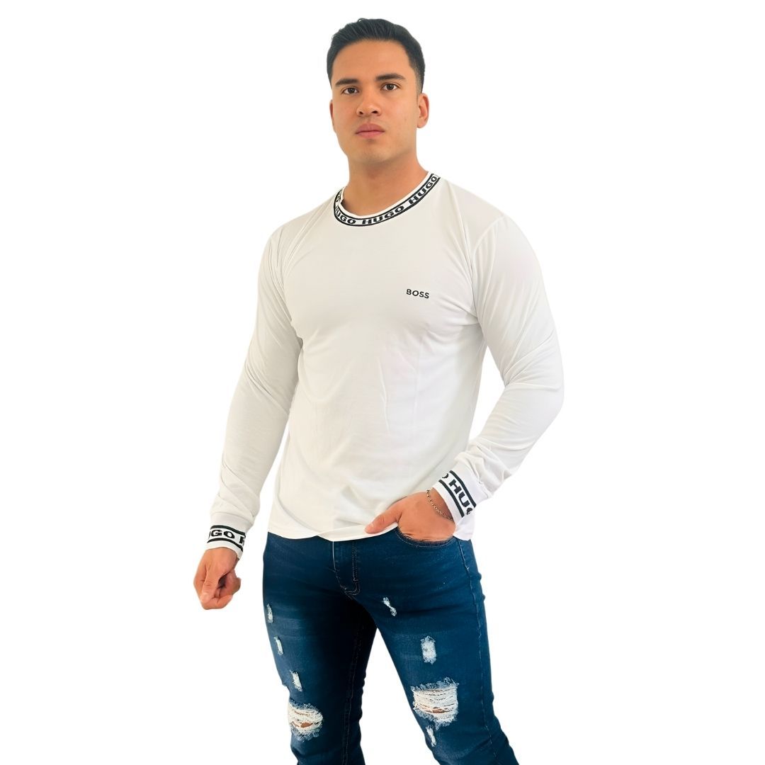 Playeras hugo boss manga larga sale