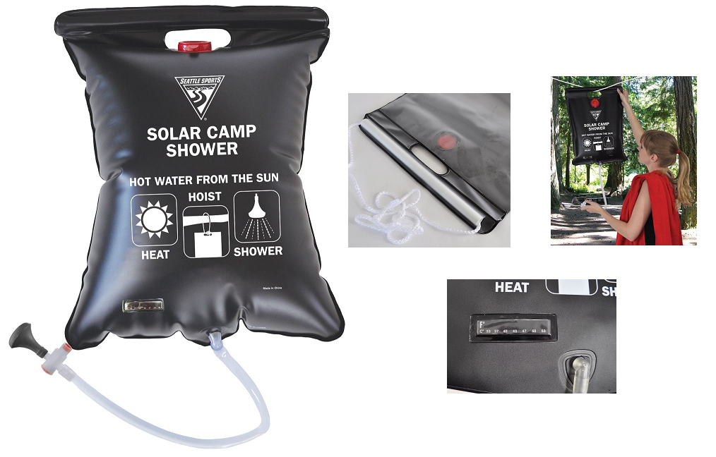 oos obs Economy 5-gallon ​Camping Solar Shower Bag by Seattle Sports