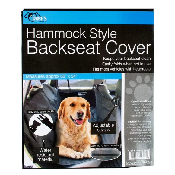 Hammock-style Vehicle Backseat Cover by Duke&#39;s