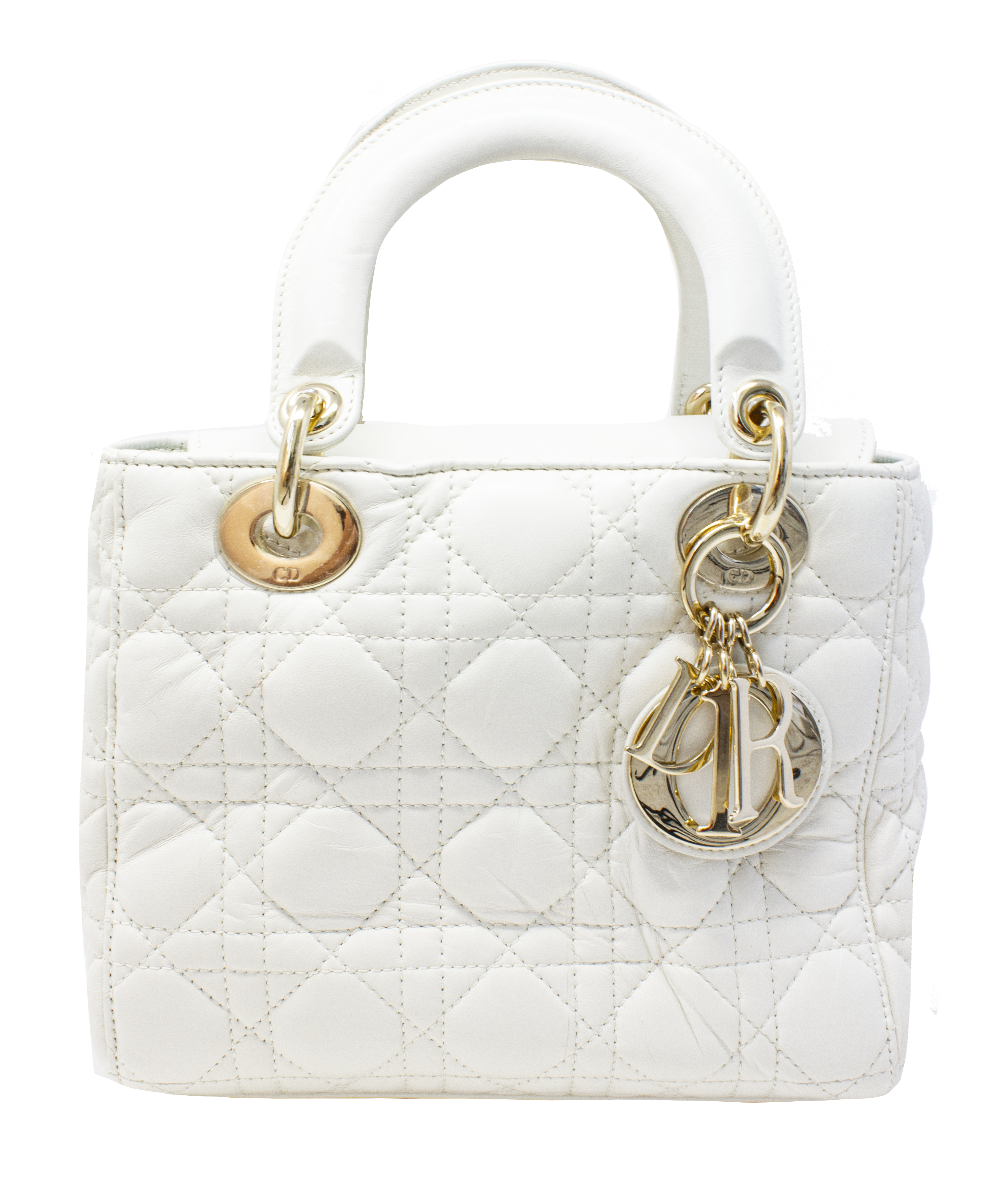 Lady dior cloth handbag Dior Silver in Cloth  5329021