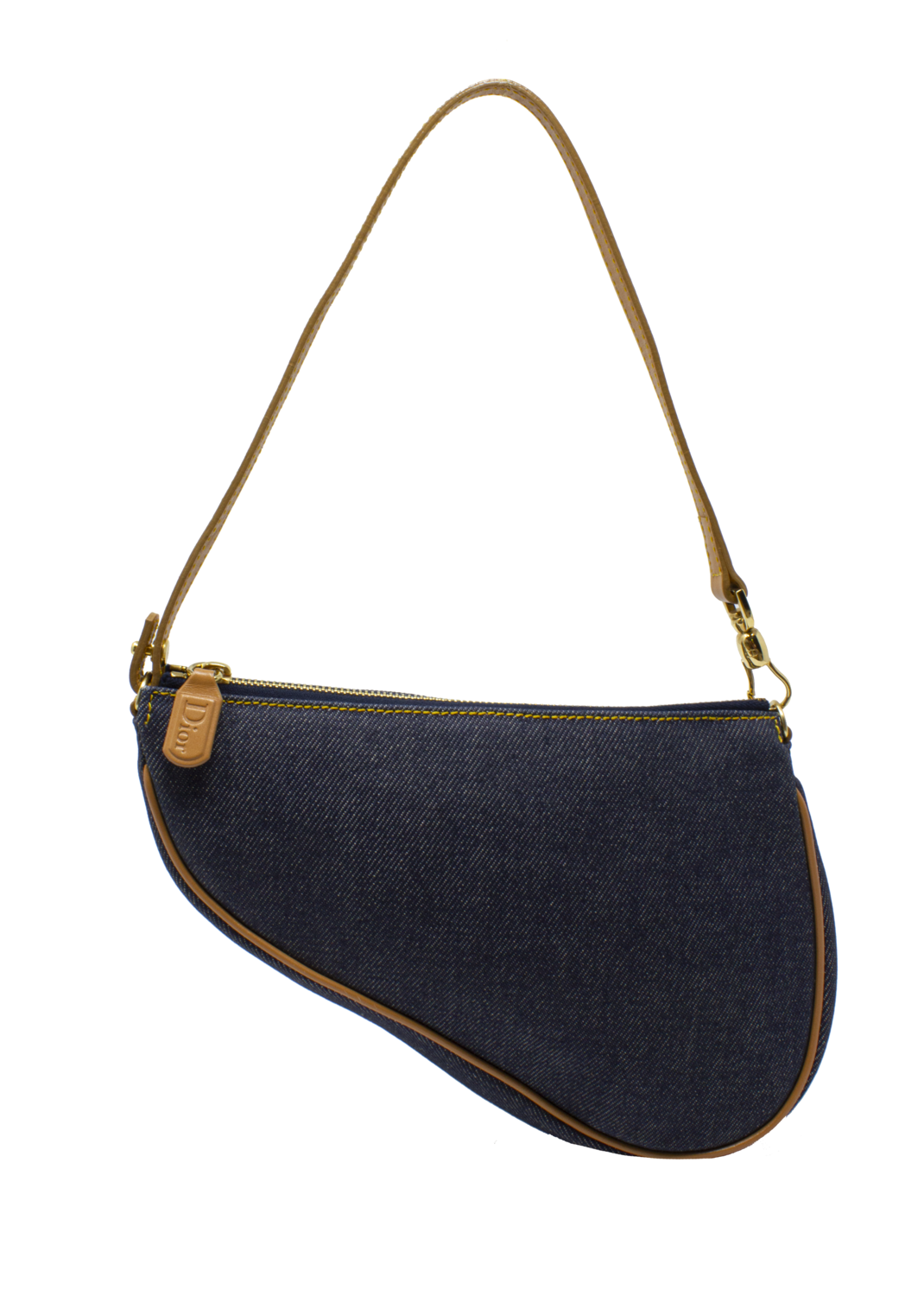 Christian Dior Denim Saddle Pochette