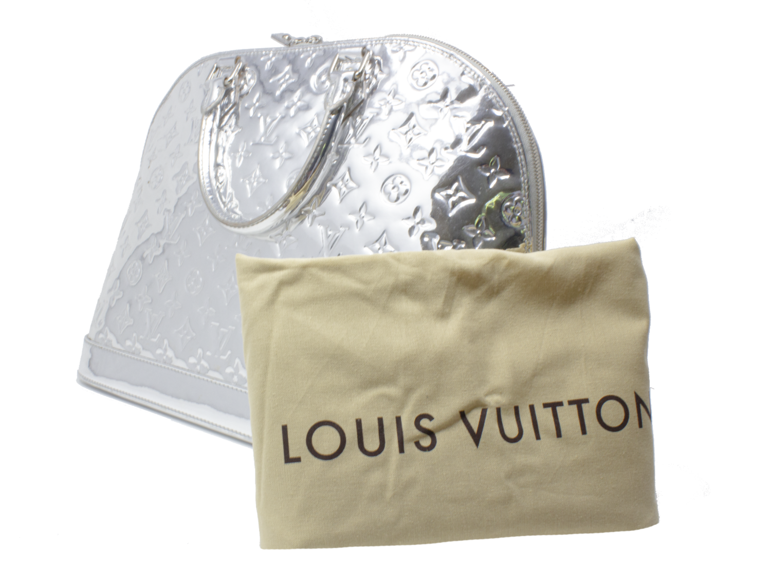 Louis Vuitton Silver Monogram Miroir Alma GM - shop 