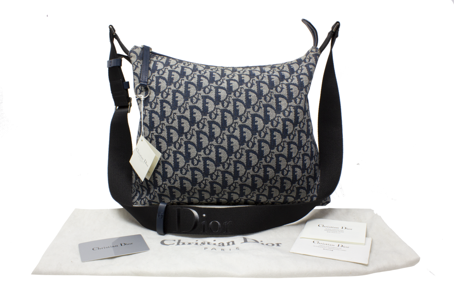 navy christian dior bag